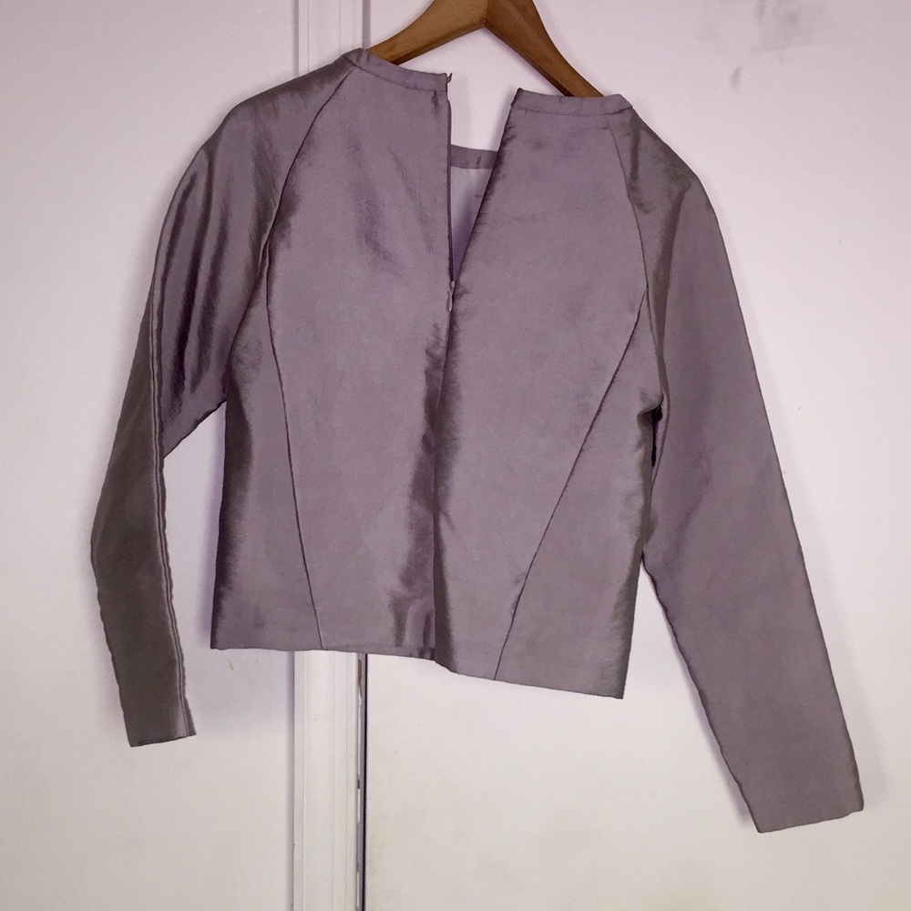Structured Gray Blouse